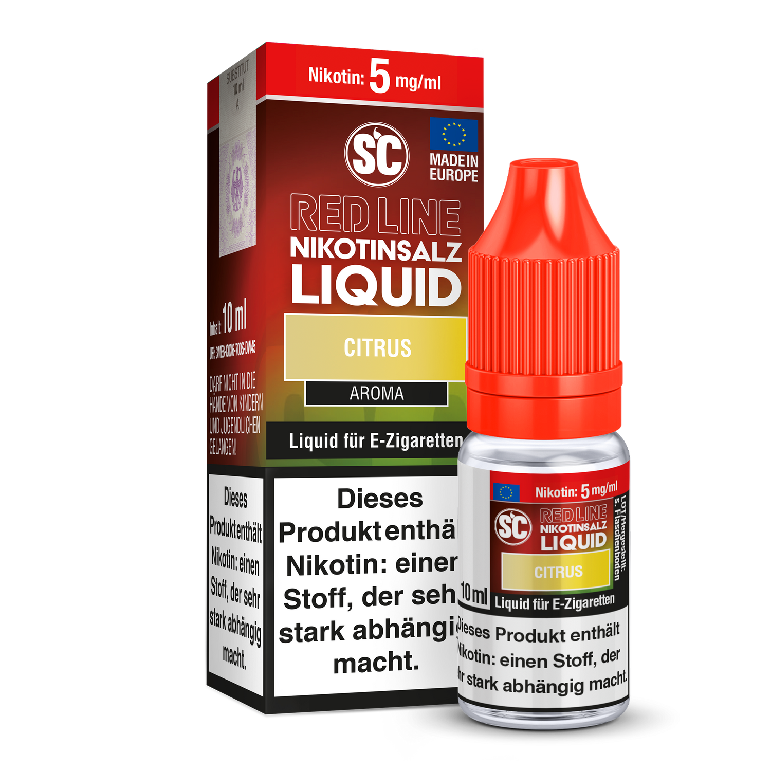 SC - Red Line - Citrus - Nikotinsalz Liquid (10 ml)