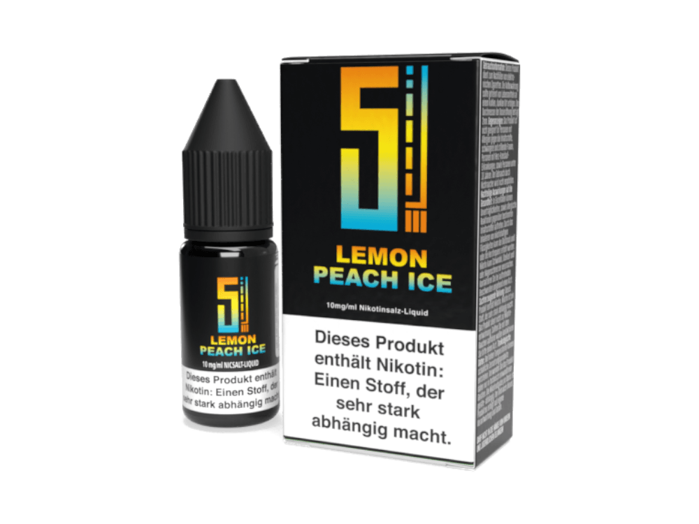 5EL - Lemon Peach Ice - Nikotinsalz Liquid - time4vape