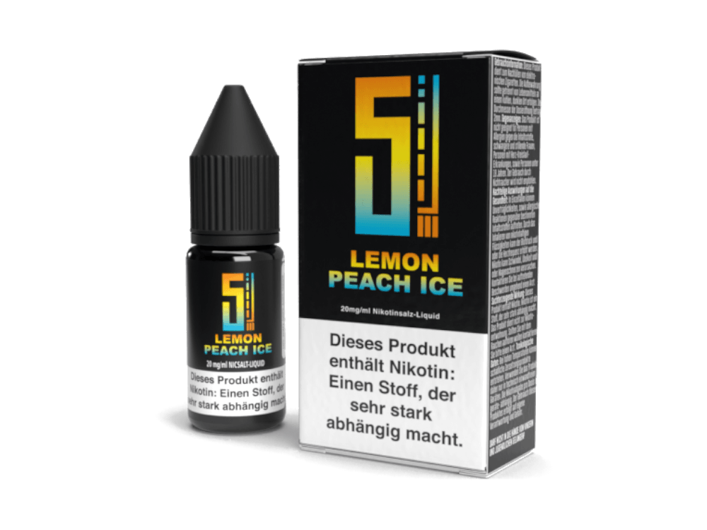 5EL - Lemon Peach Ice - Nikotinsalz Liquid - time4vape