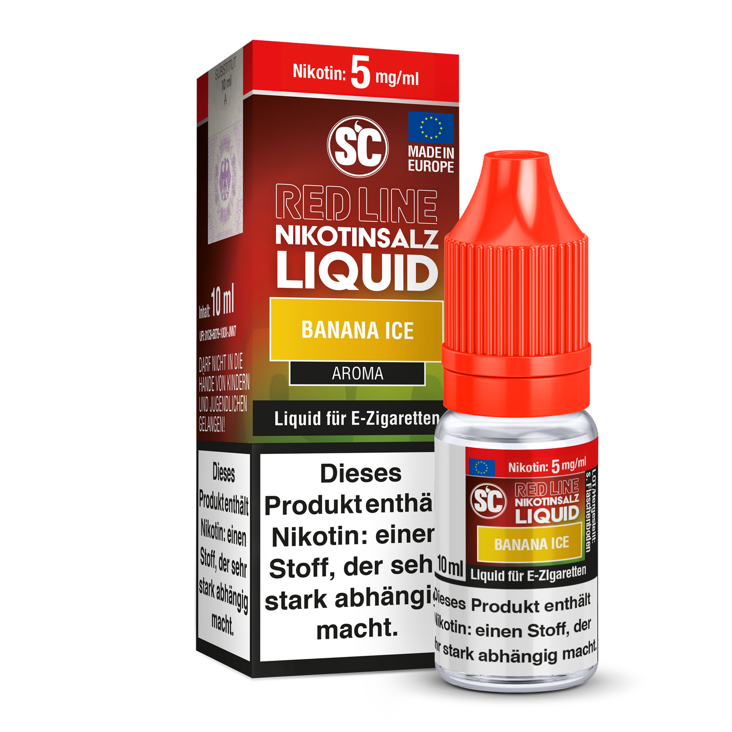 SC - Red Line - Banana Ice - Nikotinsalz Liquid (10 ml)