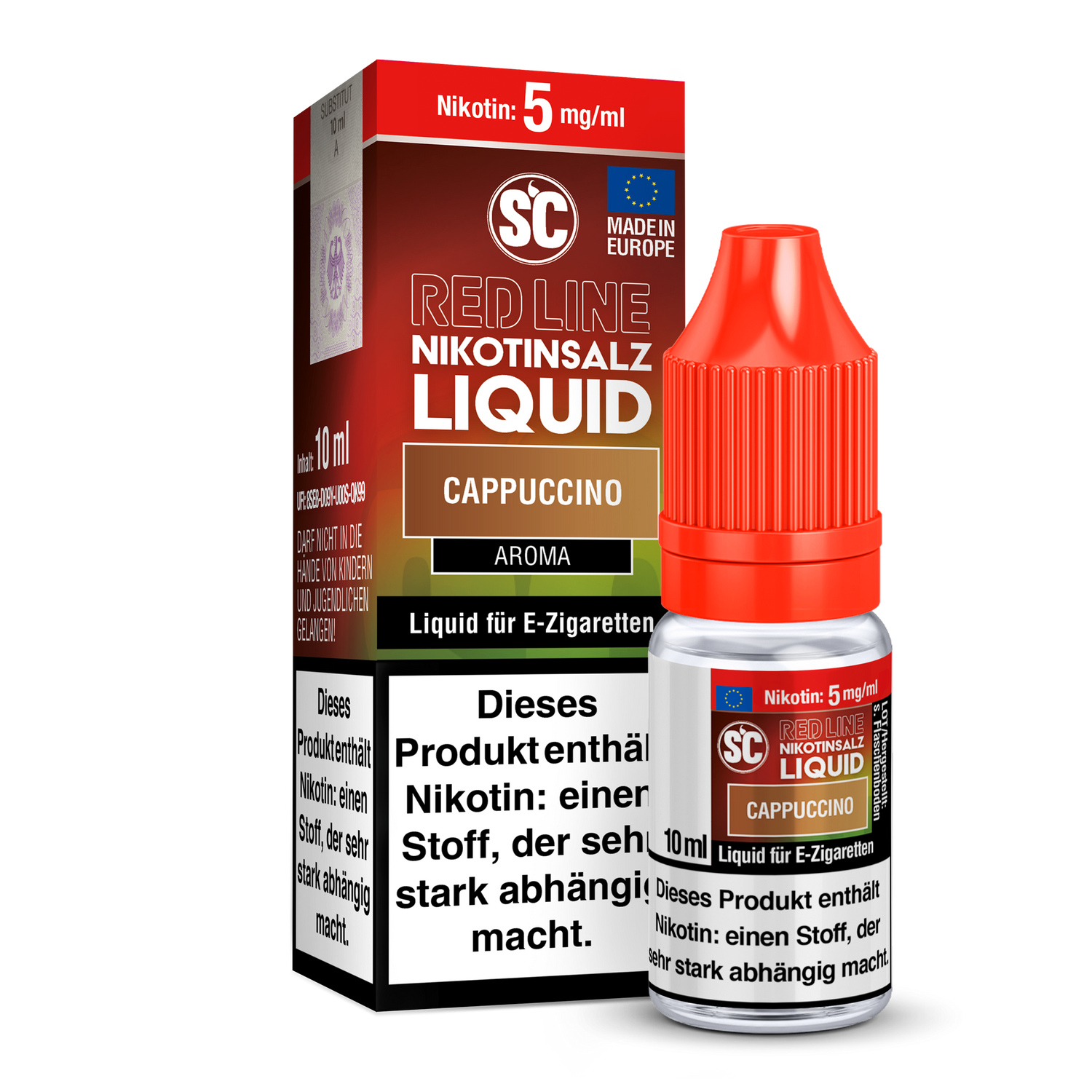 SC - Red Line - Cappuccino - Nikotinsalz Liquid (10 ml)