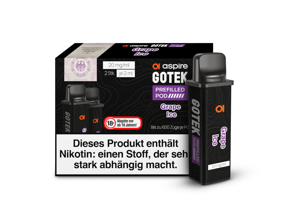 Aspire - GoTek Pod 20mg/ml (2 Stück pro Packung) - time4vape