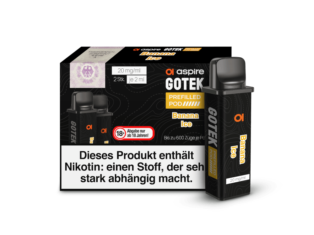 Aspire - GoTek Pod 20mg/ml (2 Stück pro Packung) - time4vape