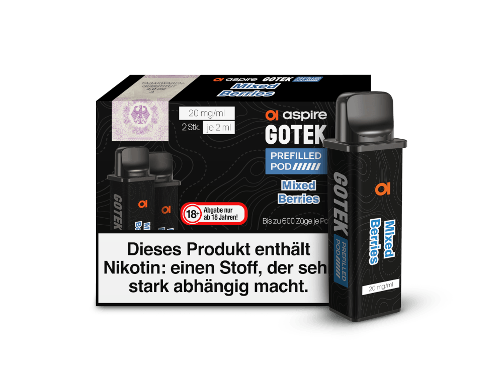 Aspire - GoTek Pod 20mg/ml (2 Stück pro Packung) - time4vape