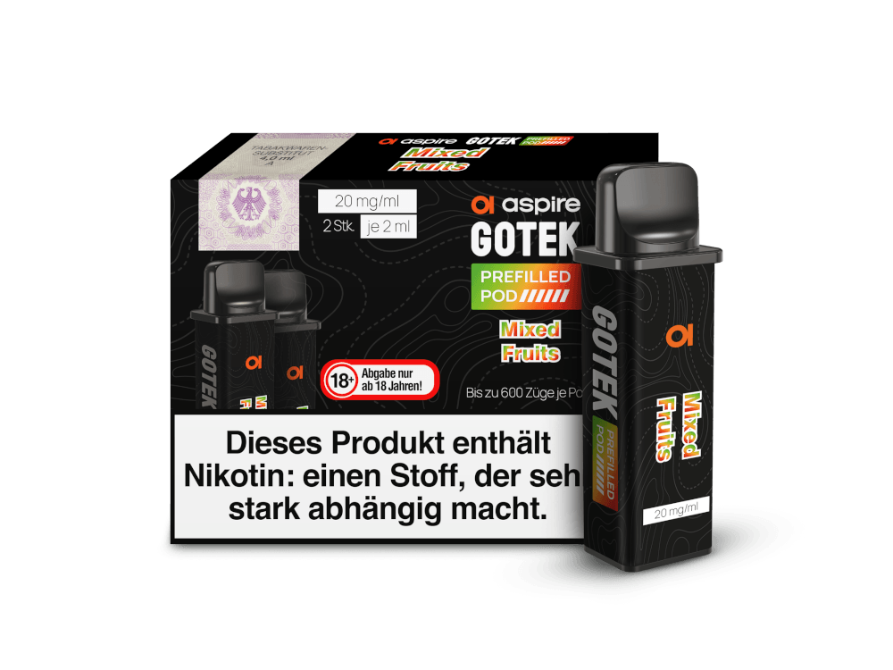 Aspire - GoTek Pod 20mg/ml (2 Stück pro Packung) - time4vape