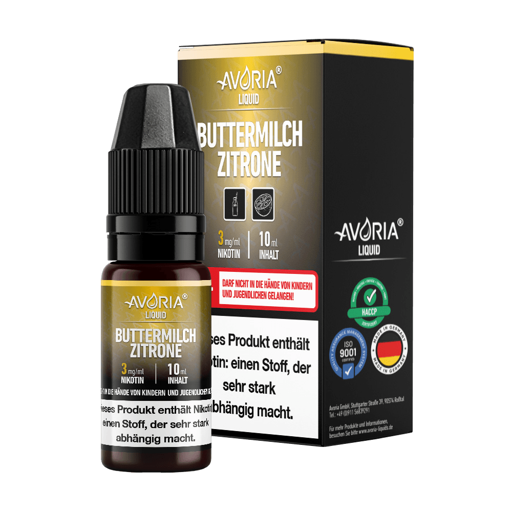 Avoria - E-Zigaretten Liquid - Buttermilch-Zitrone - time4vape