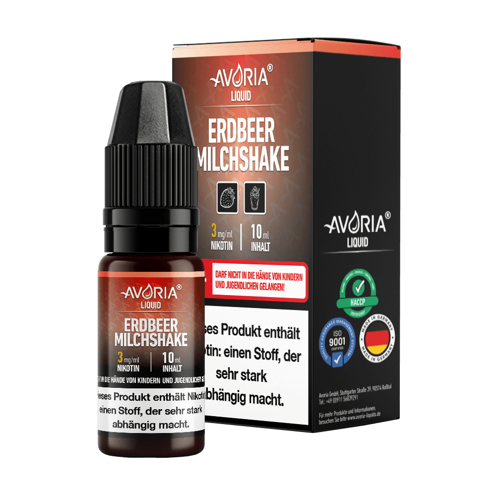 Avoria - E-Zigaretten Liquid - Erdbeer-Milchshake - time4vape