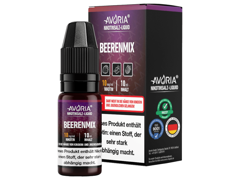 Avoria - Nikotinsalz Liquid - Beerenmix - time4vape