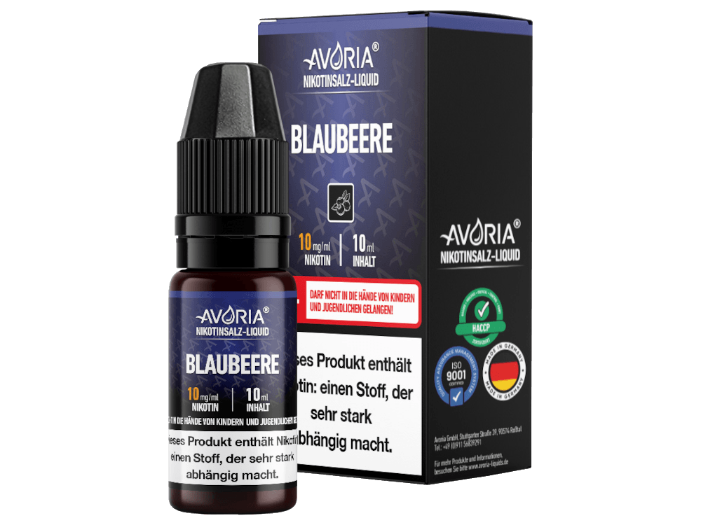 Avoria - Nikotinsalz Liquid - Blaubeere - time4vape