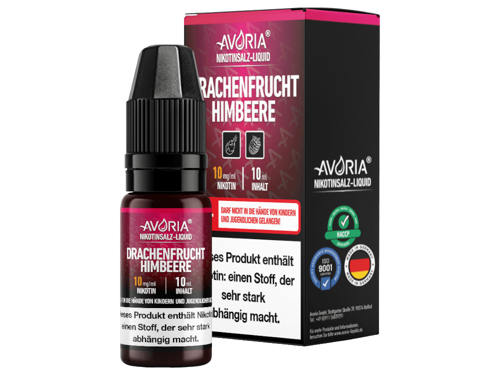 Avoria - Nikotinsalz Liquid - Drachenfrucht-Himbeer - time4vape