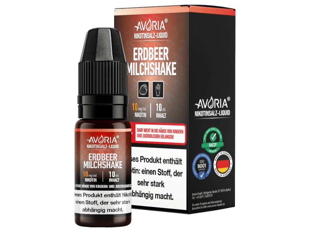 Avoria - Nikotinsalz Liquid - Erdbeer-Milchshake - time4vape