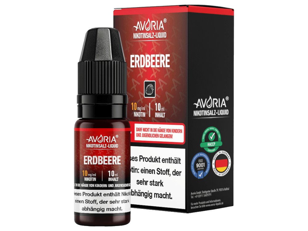 Avoria - Nikotinsalz Liquid - Erdbeere - time4vape