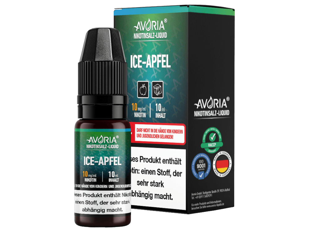 Avoria - Nikotinsalz Liquid - Ice Apfel - time4vape