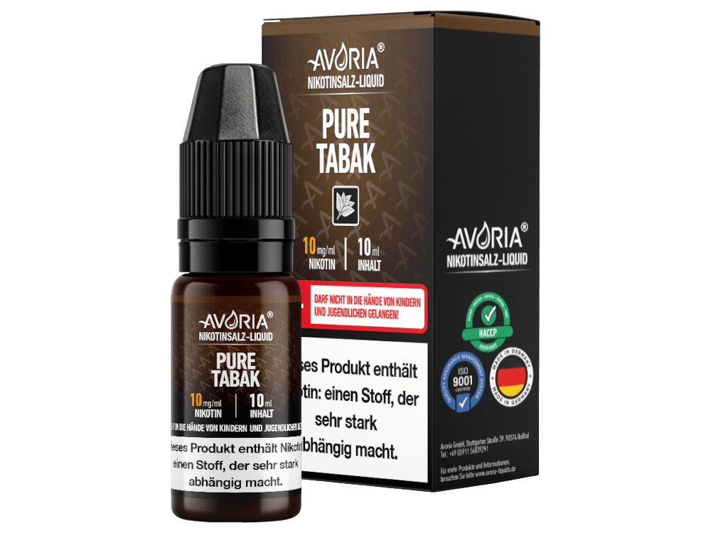 Avoria - Nikotinsalz Liquid - Pure Tabak - time4vape