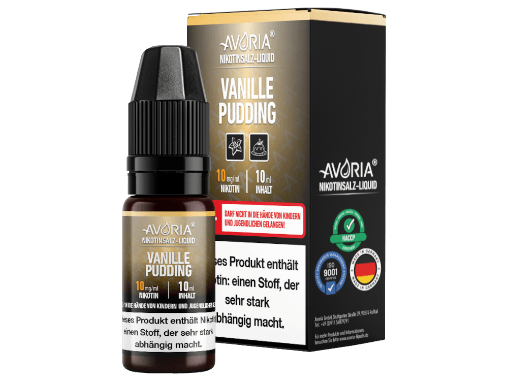 Avoria - Nikotinsalz Liquid - Vanillepudding - time4vape