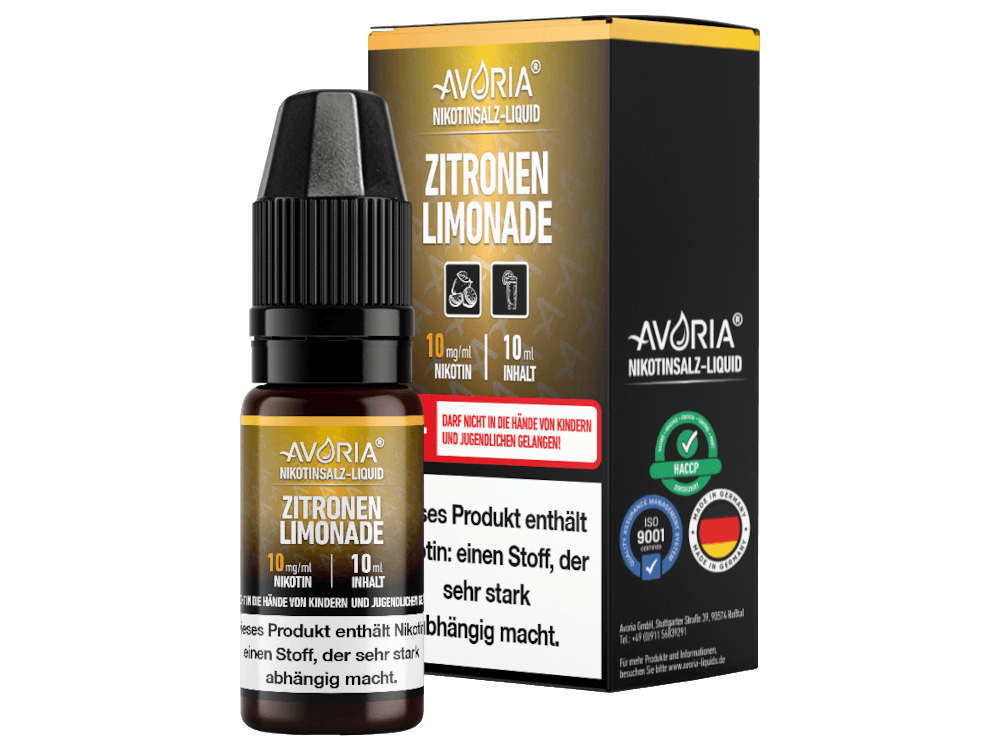 Avoria - Nikotinsalz Liquid - Zitronen-Limonade - time4vape