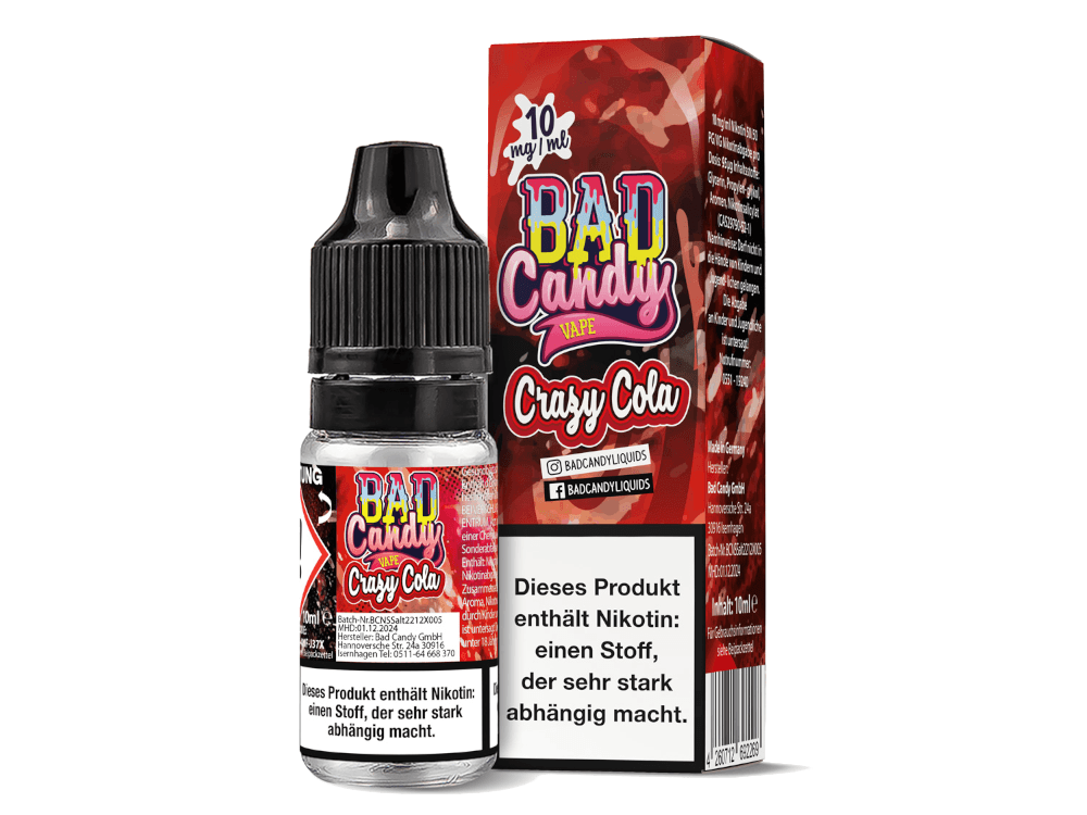 Bad Candy Liquids - Crazy Cola - Nikotinsalz Liquid - time4vape