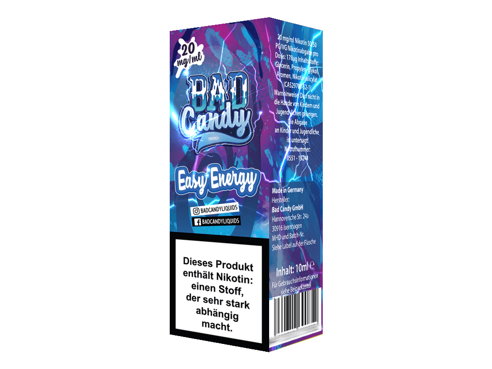 Bad Candy Liquids - Easy Energy - Nikotinsalz Liquid - time4vape