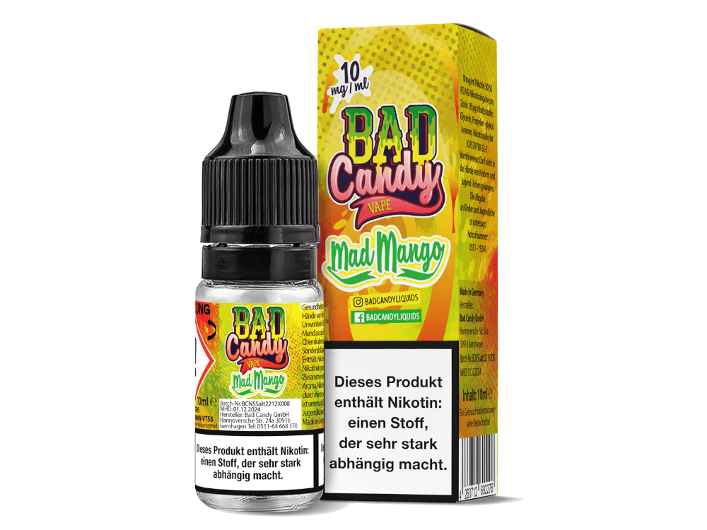 Bad Candy Liquids - Mad Mango - Nikotinsalz Liquid - time4vape