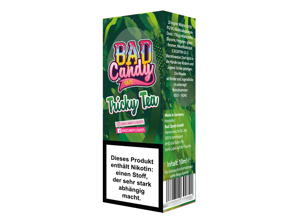 Bad Candy Liquids - Tricky Tea - Nikotinsalz Liquid - time4vape