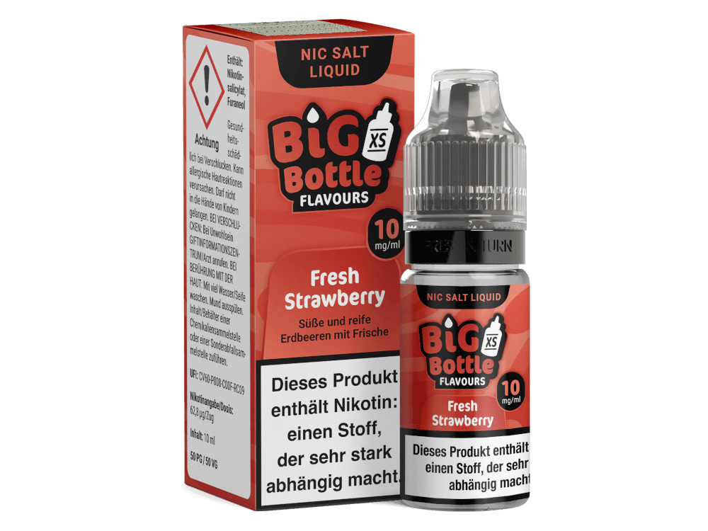 Big Bottle - Fresh Strawberry - Nikotinsalz Liquid - time4vape