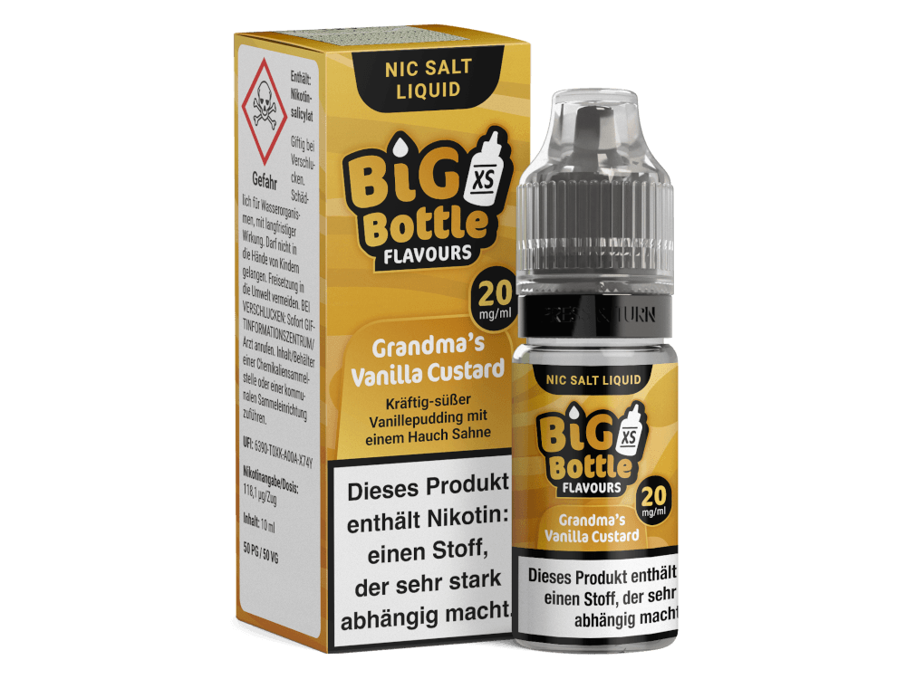 Big Bottle - Grandma's Vanilla Custard - Nikotinsalz Liquid - time4vape