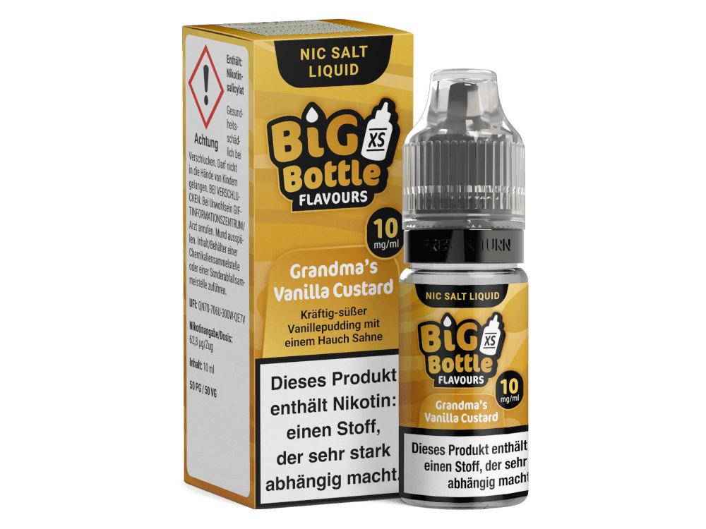 Big Bottle - Grandma's Vanilla Custard - Nikotinsalz Liquid - time4vape