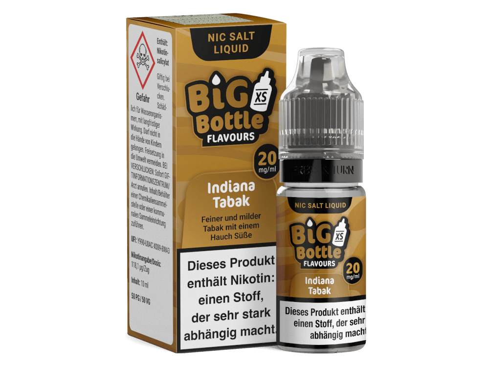 Big Bottle - Indiana Tabak - Nikotinsalz Liquid - time4vape