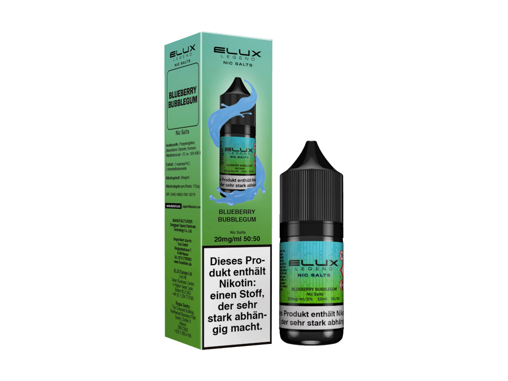 Elux - Nikotinsalz Liquid - Blueberry Bubblegum - time4vape