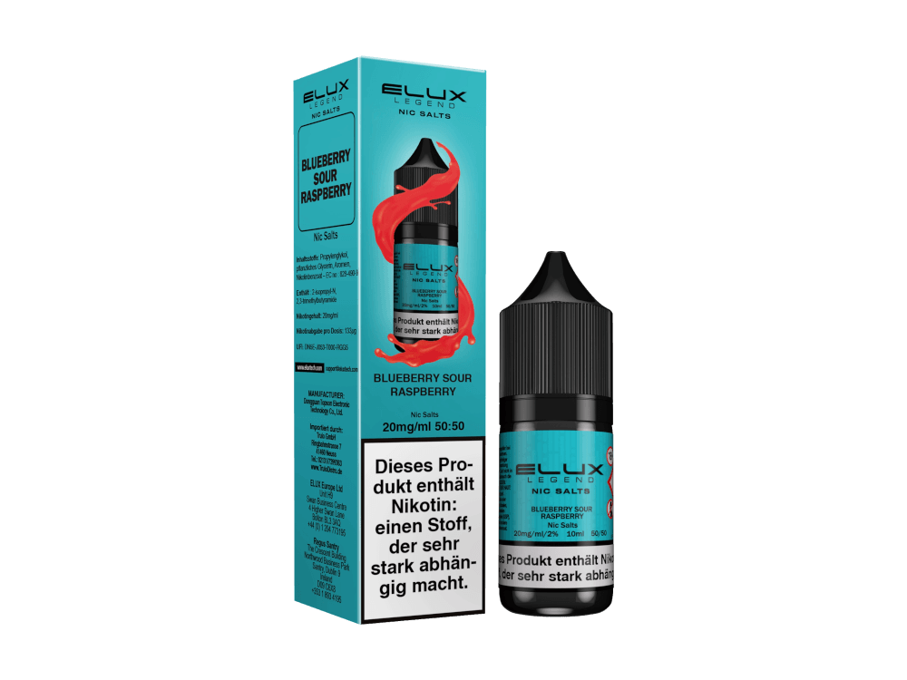 Elux - Nikotinsalz Liquid - Blueberry Sour Raspberry - time4vape