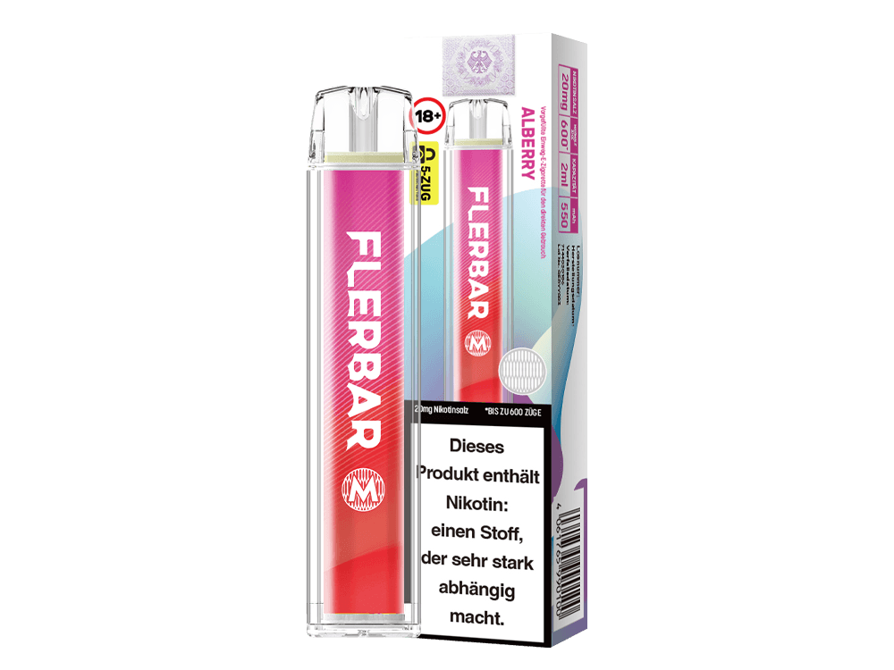Flerbar - M - (2 ml) 600 Züge 20mg/ml - Einweg E-Zigarette - time4vape