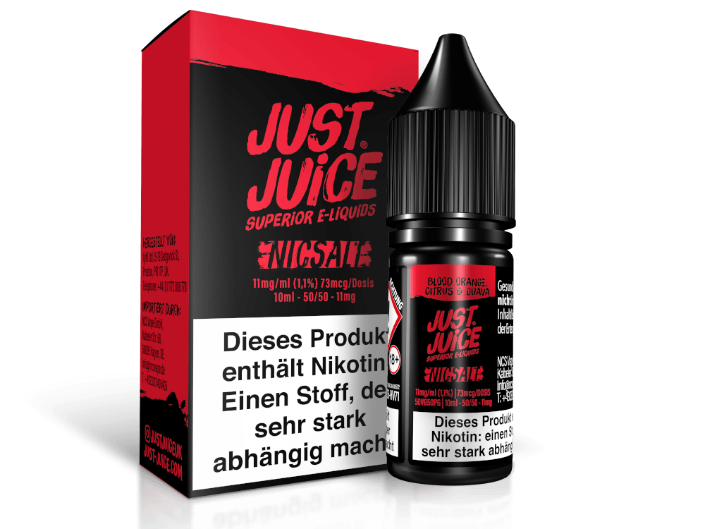 Just Juice - Blood Orange, Citrus & Guava - Nikotinsalz Liquid - time4vape