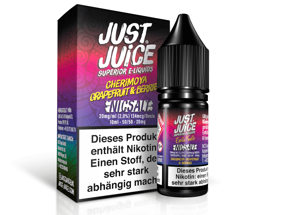 Just Juice - Cherimoya Grapefruit & Berries - Nikotinsalz Liquid - time4vape