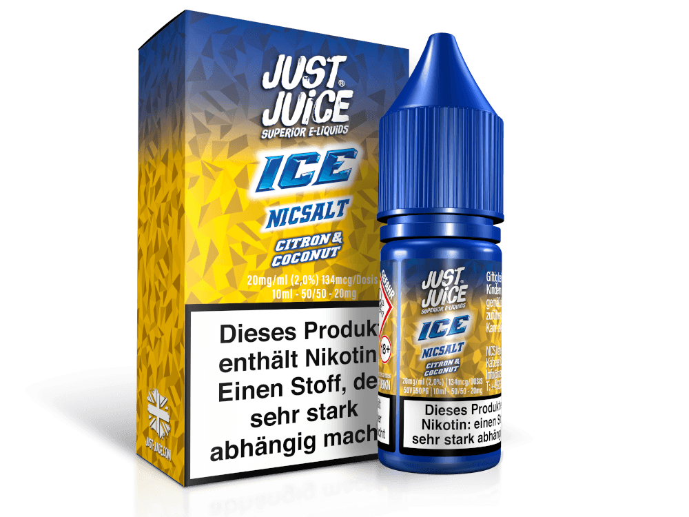 Just Juice - Citron & Coconut Ice - Nikotinsalz Liquid - time4vape