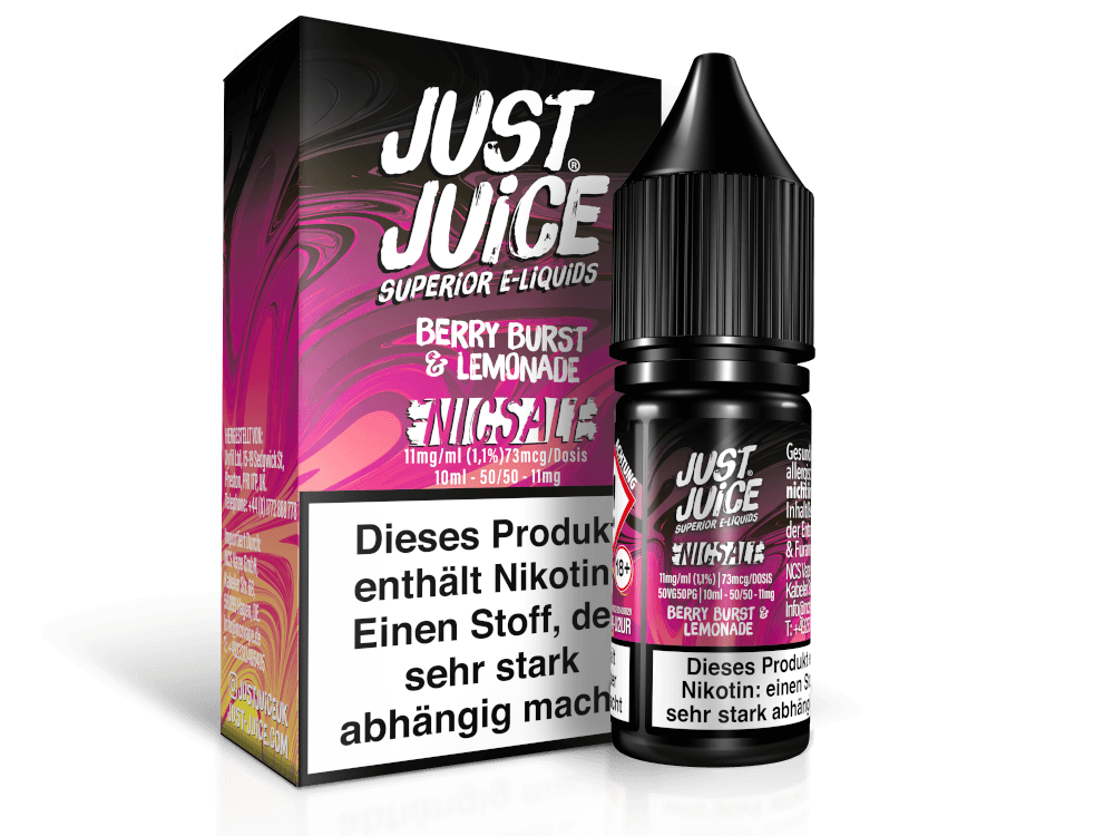 Just Juice - Fusion Berry Burst & Lemonade - Nikotinsalz Liquid - time4vape
