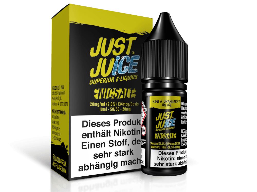 Just Juice - Kiwi & Cranberry on Ice - Nikotinsalz Liquid - time4vape