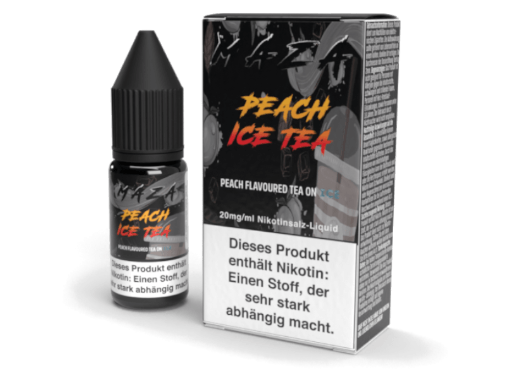 MaZa - Peach Ice Tea - Nikotinsalz Liquid - time4vape