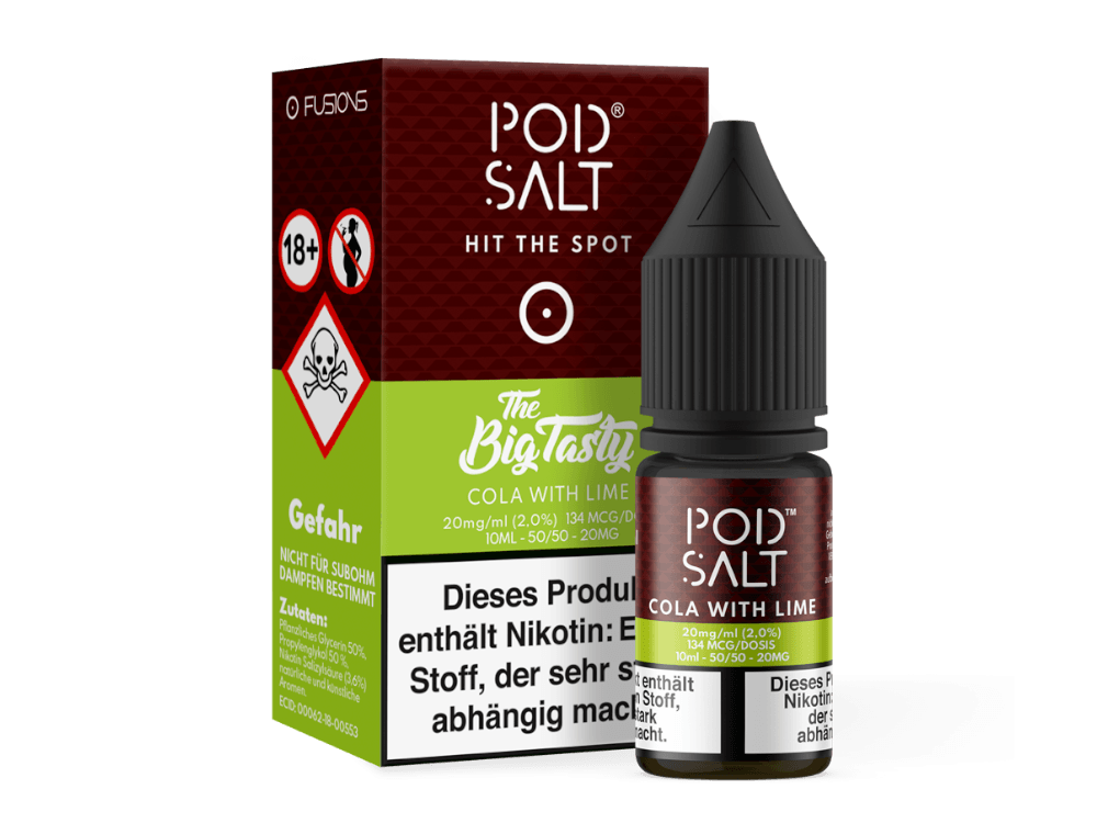 Pod Salt Fusion - Cola with Lime - Nikotinsalz Liquid - time4vape