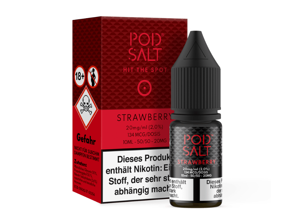 Pod Salt - Strawberry - Nikotinsalz Liquid - time4vape