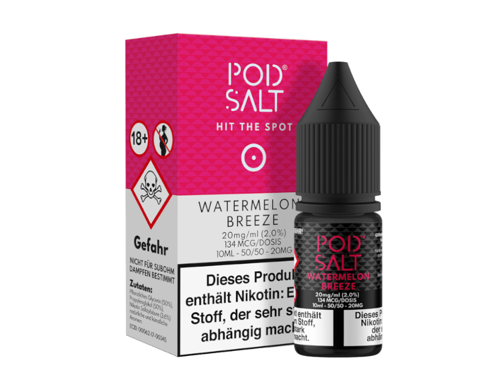 Pod Salt - Watermelon Breeze - Nikotinsalz Liquid - time4vape