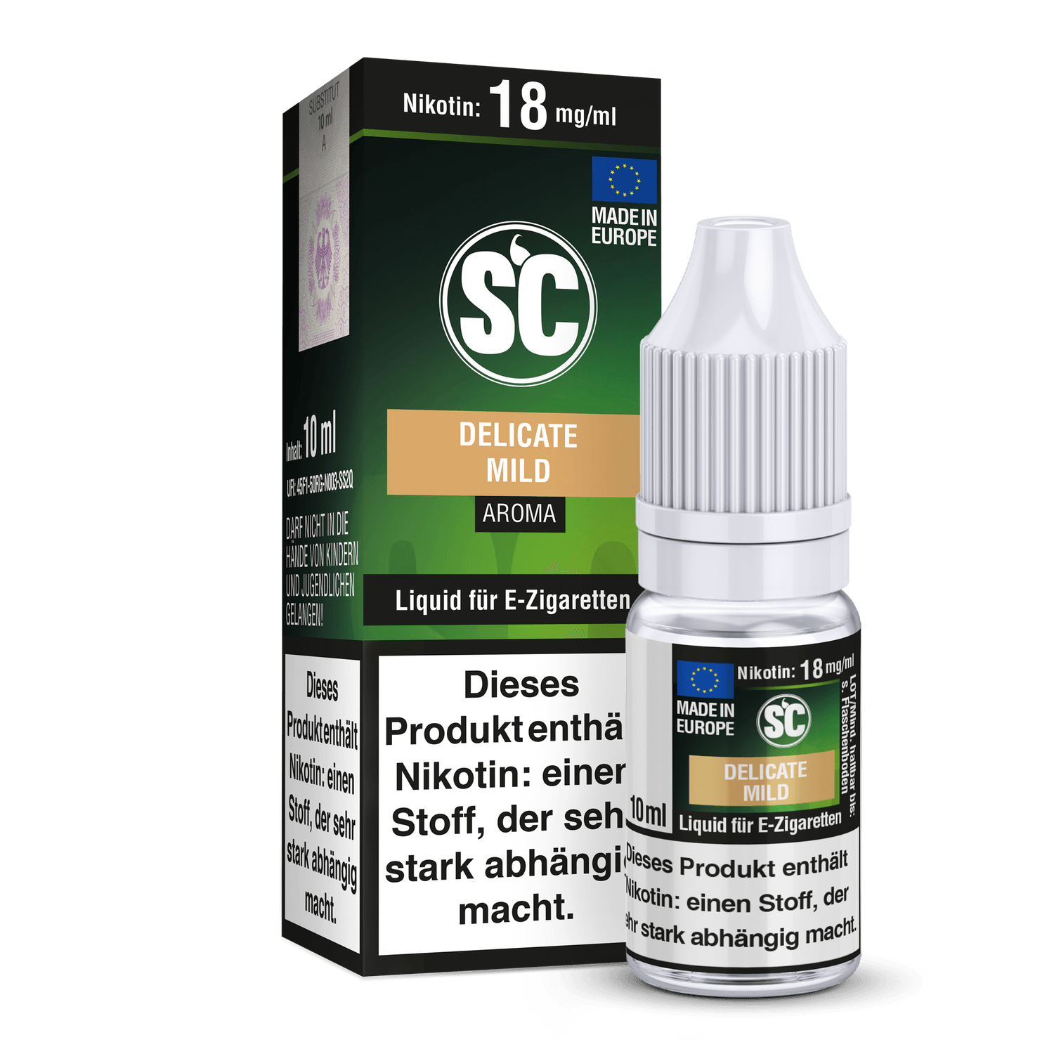 SC - Delicate Mild Tabak - E-Zigaretten Liquid - time4vape