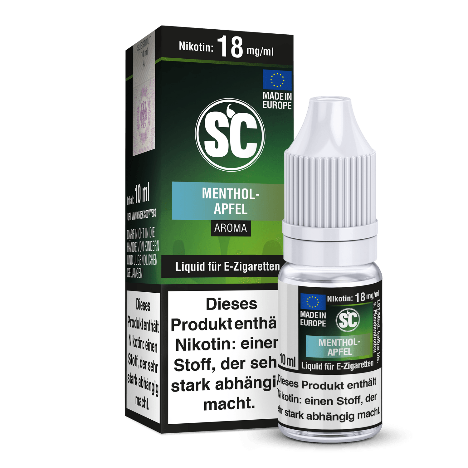 SC - Menthol-Apfel - E-Zigaretten Liquid - time4vape