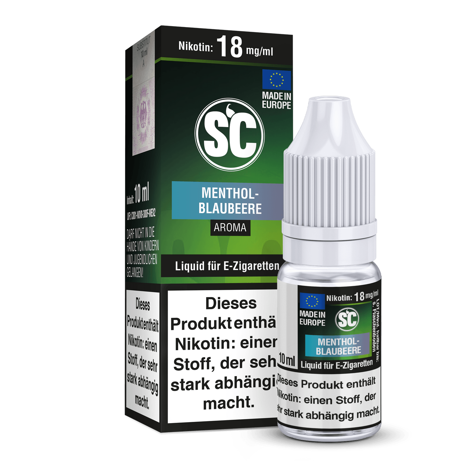 SC - Menthol-Blaubeere - E-Zigaretten Liquid - time4vape