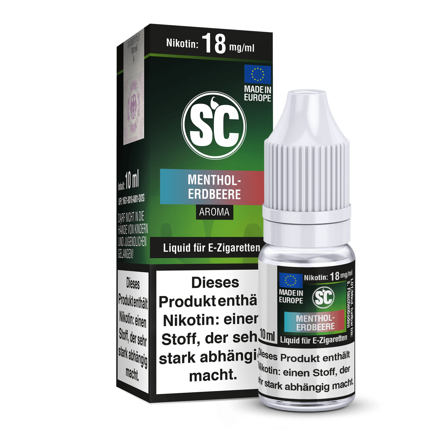 SC - Menthol-Erdbeere - E-Zigaretten Liquid - time4vape